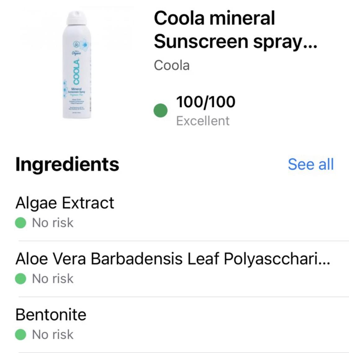 COOLA Organic Mineral Sunscreen SPF 30 Sunblock Spray, Dermatologist Tested Skin Care for Daily Protection, Vegan and Gluten Free, Fragrance Free, 5 Fl Oz customer photo 1