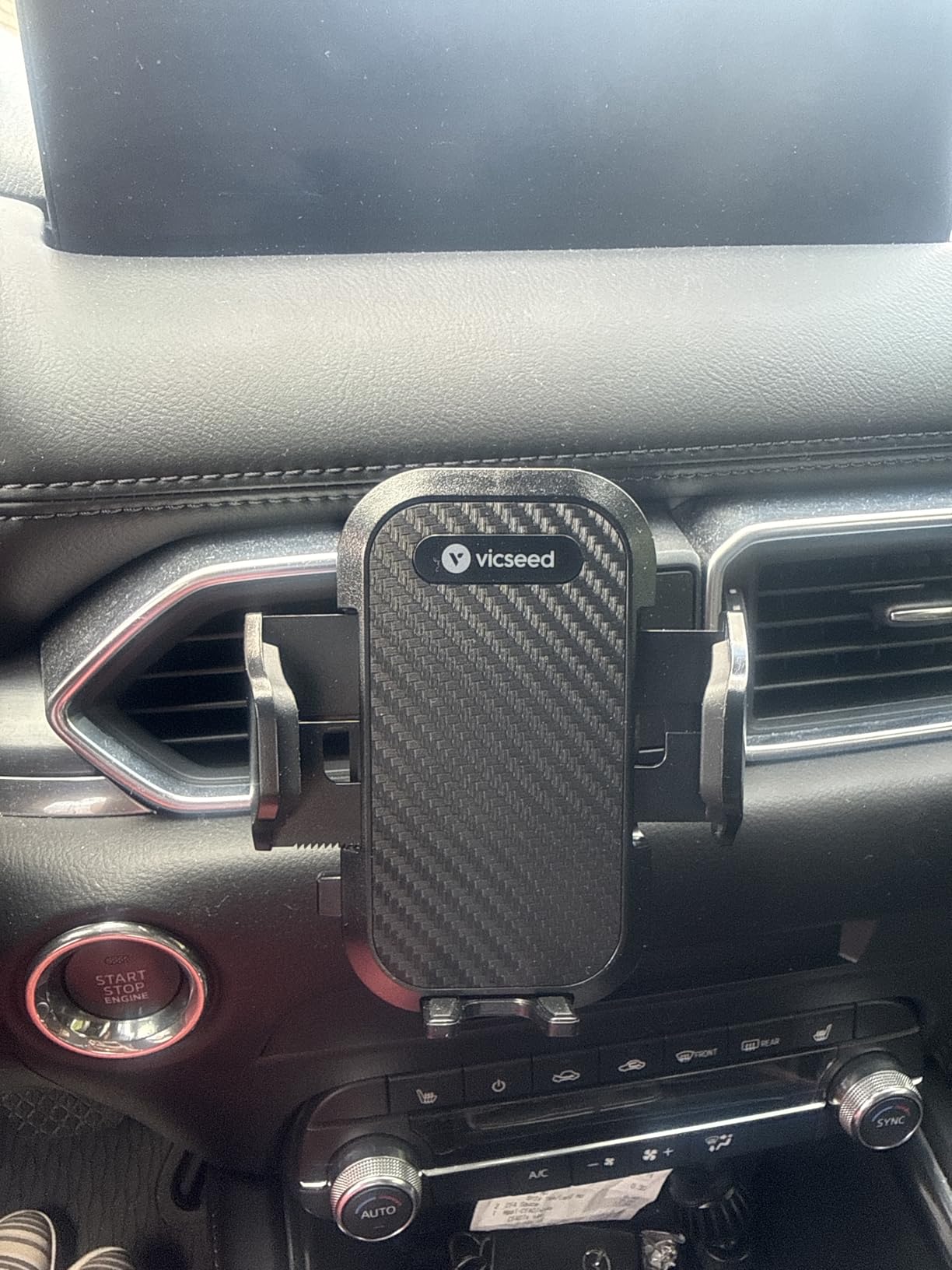 VICSEED 2026 Upgrade Ultra Stable Car Phone Holder Mount [Never Fall Off & Won't Break] Universal Air Vent Phone Mount for Car Easy Clamp Phone Holders for Your Car for iPhone 17 Pro Max 16 15 14 13 customer photo 1