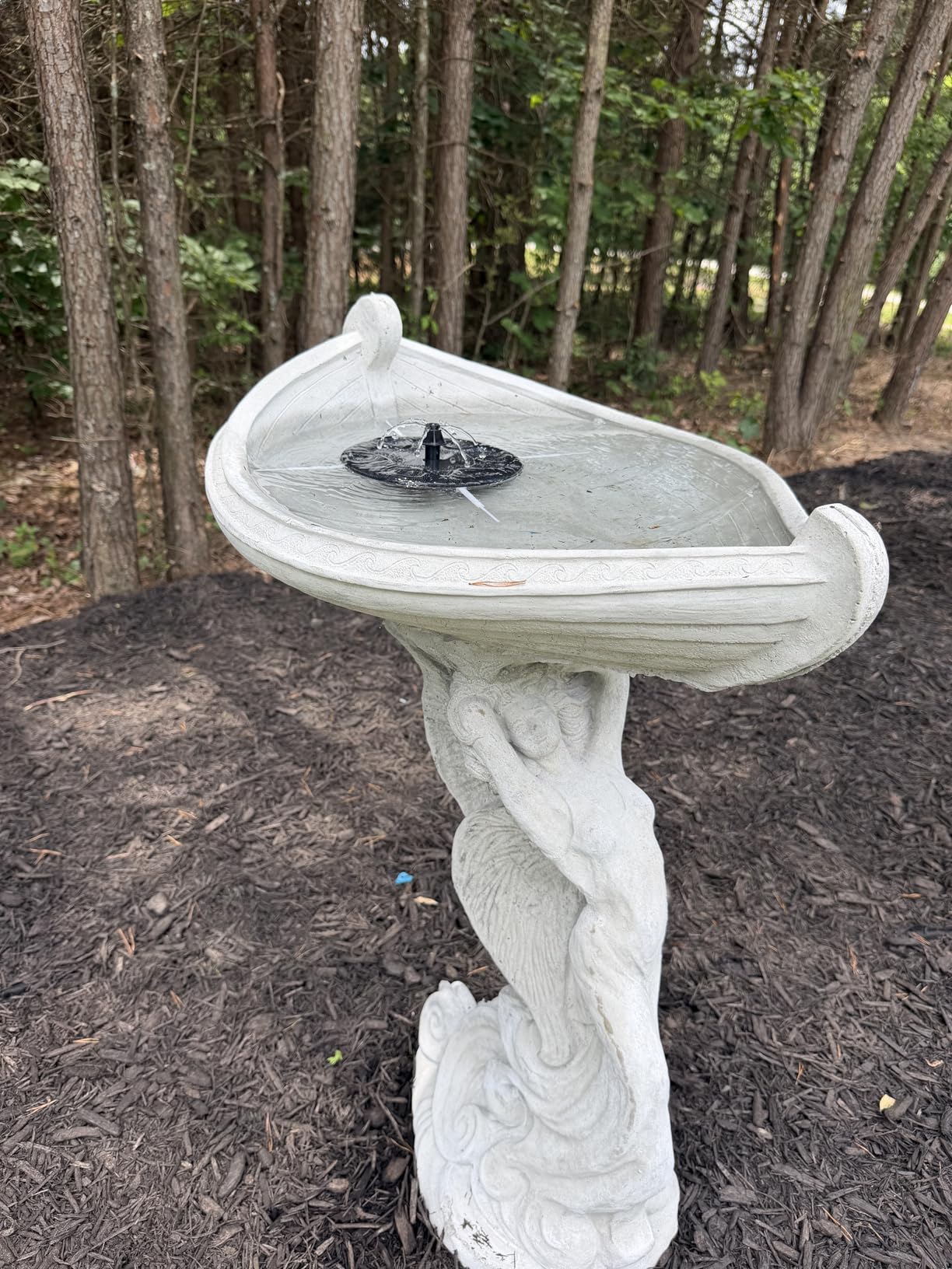 Mademax 1W Solar Bird Bath Fountain Pump, Solar Fountain, Free Standing Floating Solar Powered Water Fountain Pump for Bird Bath, Garden, Pond, Pool, Outdoor customer photo 2