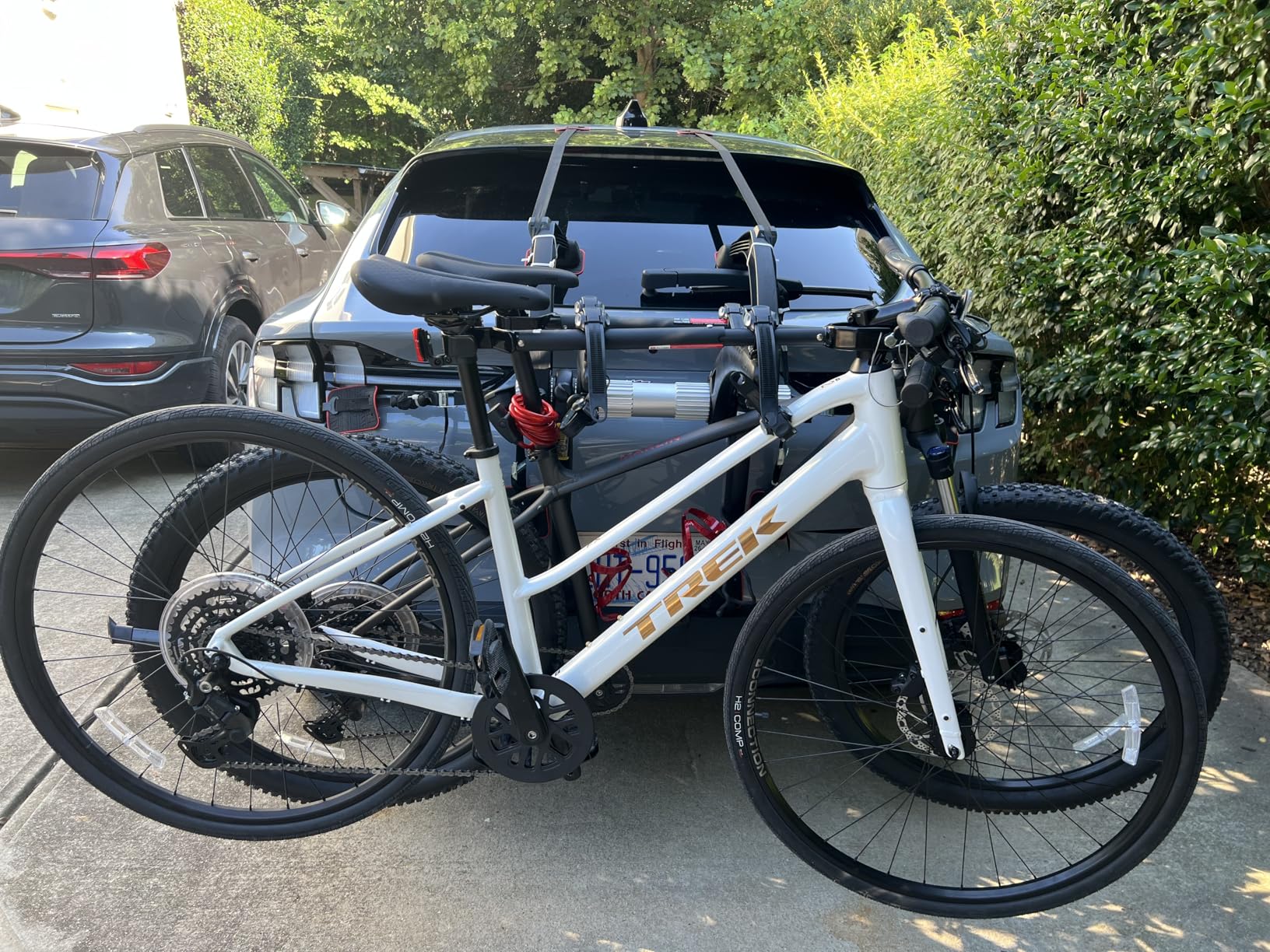 Saris Bones EX 2-Bike Trunk Rack Bicycle Carrier, Durable, Rust-Free, Anti-Sway Straps, Made in USA, Arc-Based Design, 100% Recyclable Materials customer photo 1