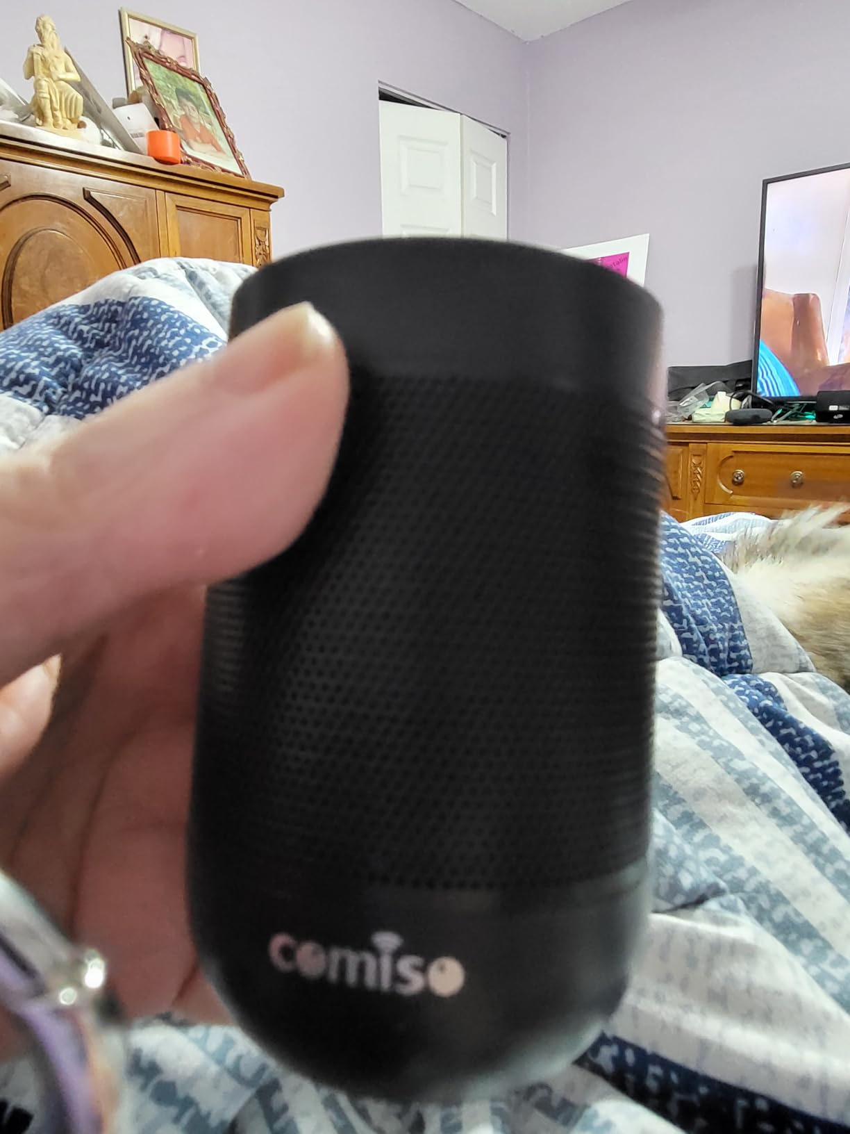 comiso Bluetooth Speaker, Portable Bluetooth Speakers with Wireless Stereo Pairing, Built in Mic, 360 Degree HD Sound, IP65 Waterproof Speaker, Support TF Card, for Home/Party/Outdoor/Beach customer photo 1