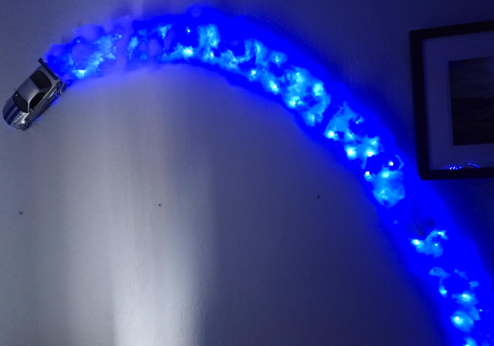 DAYBETTER Led Strip Lights 32.8ft Kit with Remote and Power Supply Color Changing customer photo 2