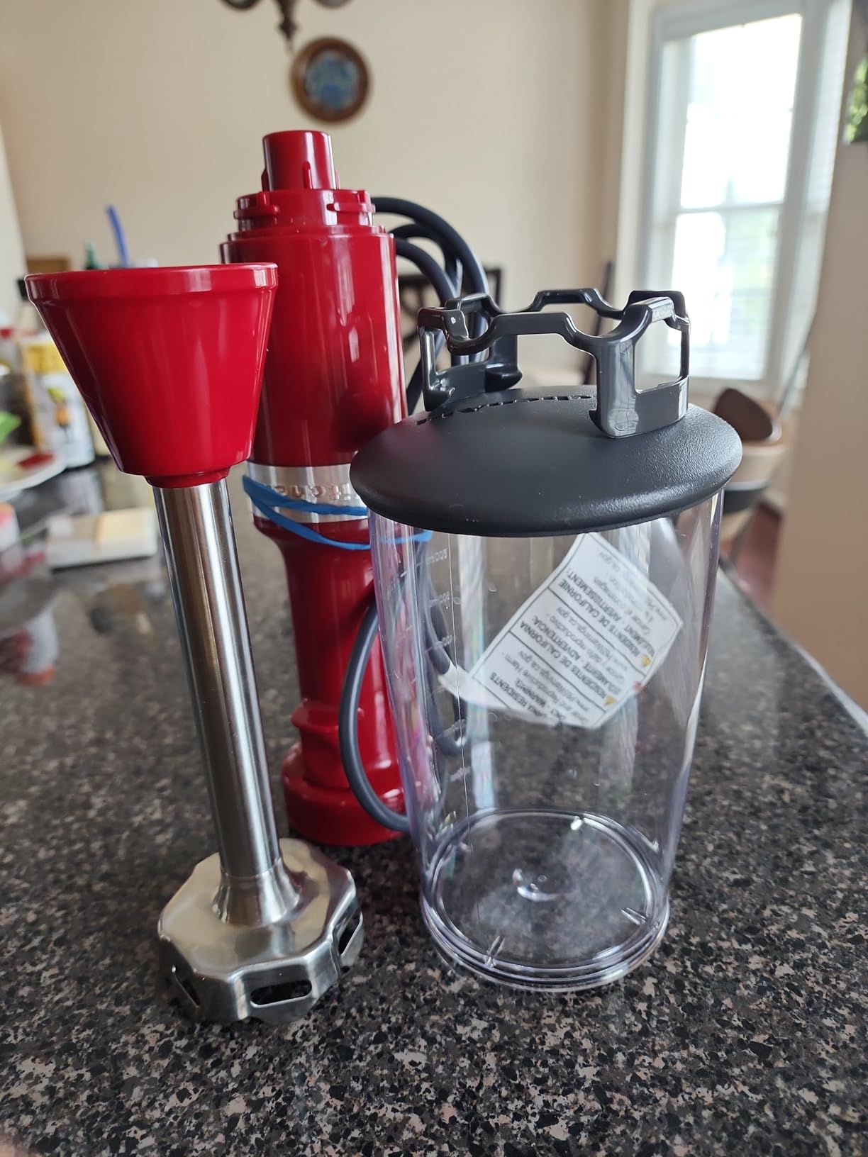 KitchenAid Variable Speed Corded Hand Blender KHBV53, Empire Red customer photo 2