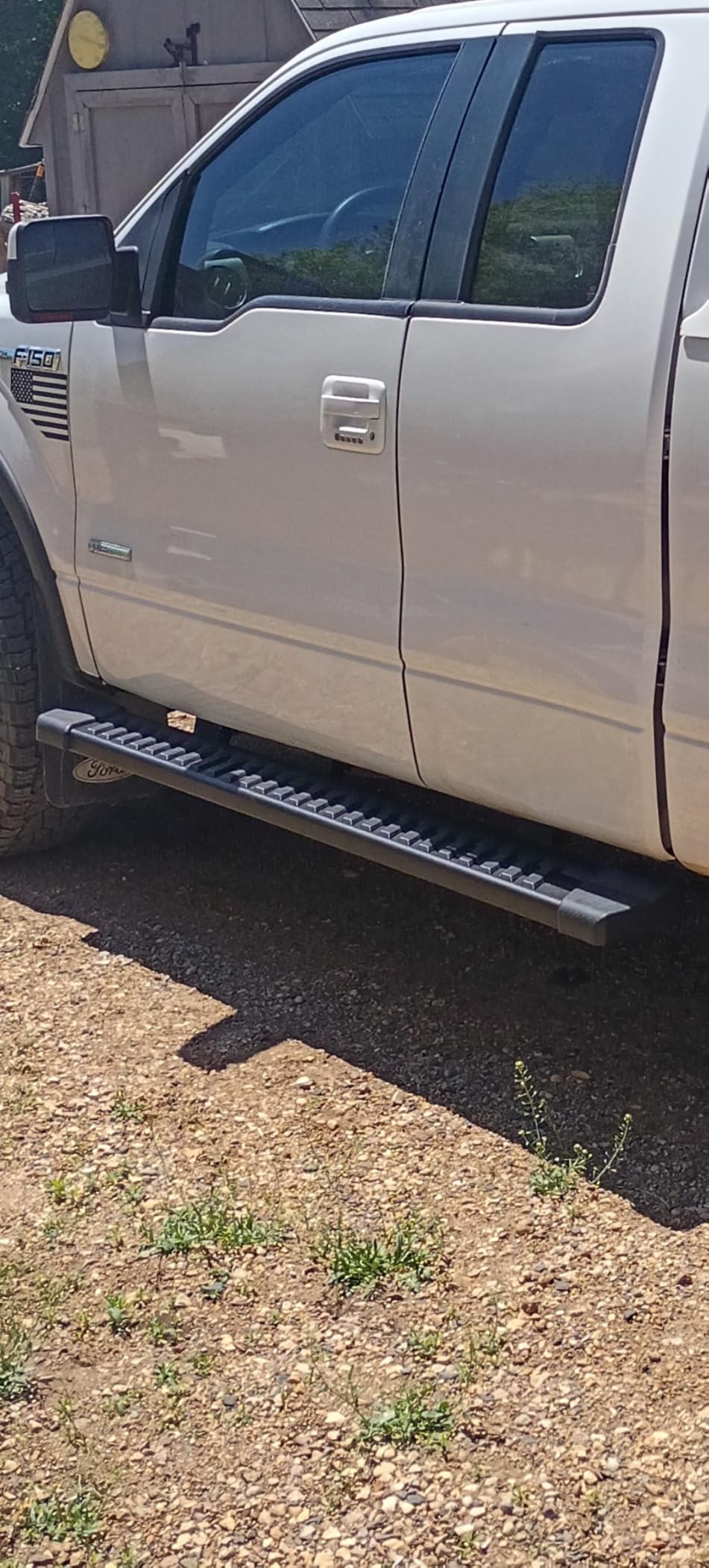 COMNOVA Pair Running Board Nerf Bar Compatible with 15-26 Ford F150 Superduty Crew Cab (4 Full Size Doors) Rocker Slider Side Steps, Width 6 Inches V Style customer photo 2