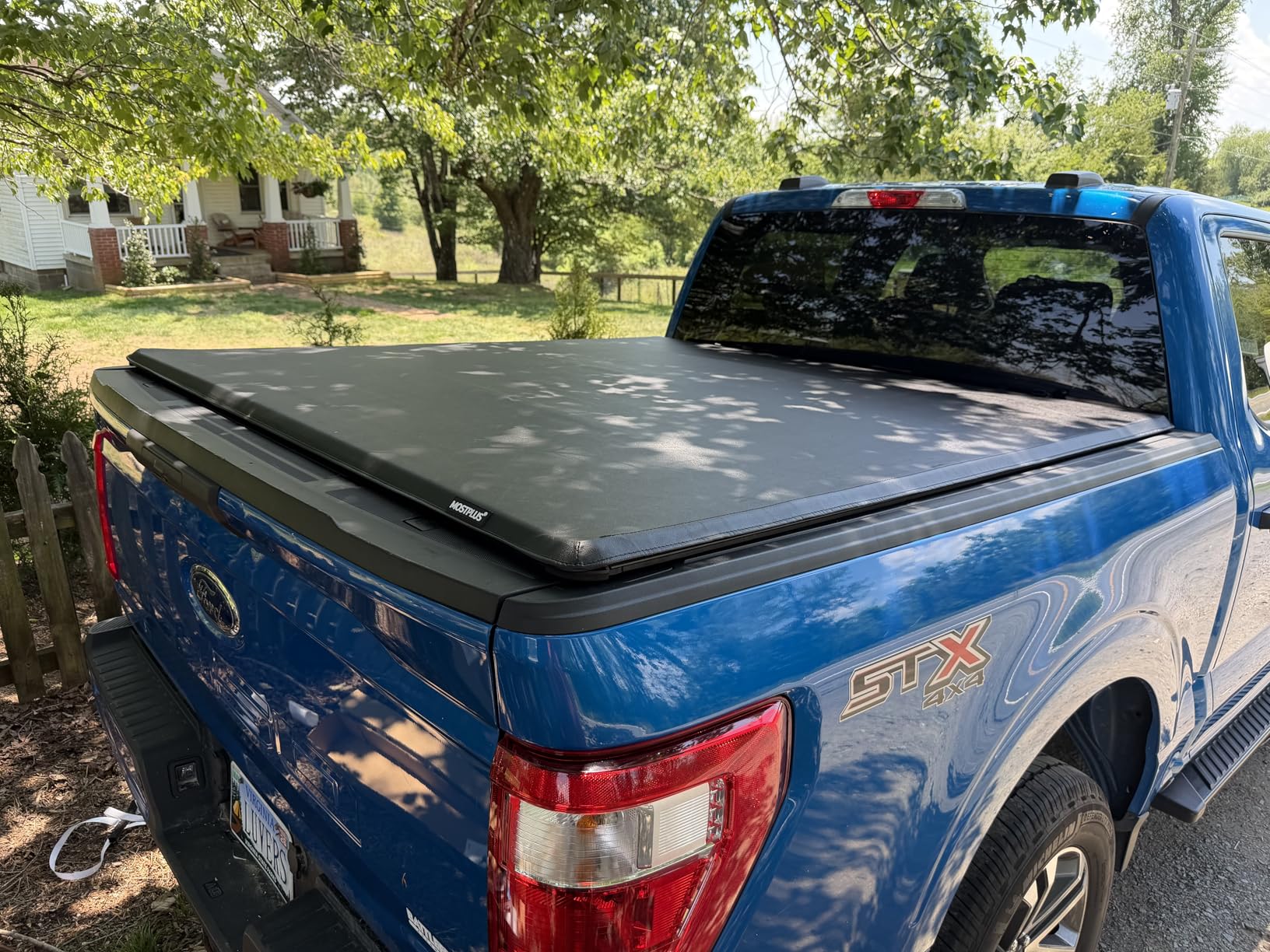 MOSTPLUS 5.5FT Roll-Up Soft Vinyl Truck Bed Tonneau Cover Compatible for Ford F150 F-150 2009-2025 2026 Short Bed On Top (67Inch) customer photo 2