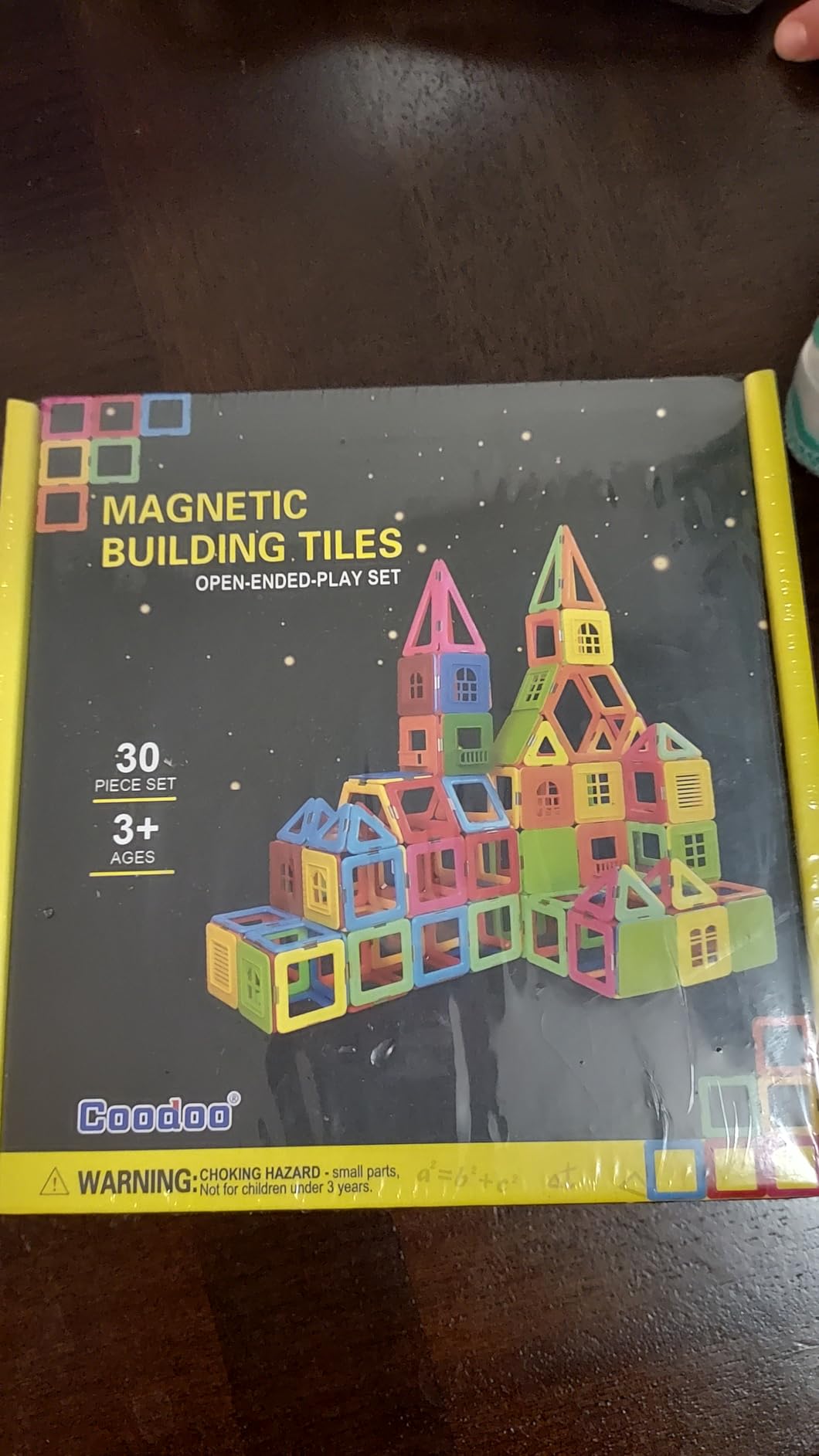 Coodoo Upgraded Magnetic Blocks Tough Tiles STEM Toys for 3+ Year Old Boys and Girls Learning by Playing Games for Toddlers Kids, Compatible with Major Brands Building Blocks - Starter Set customer photo 1