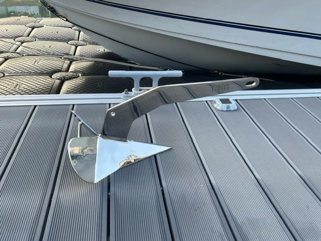 ISURE MARINE Stainless Steel Delta/Wing Style Boat Anchor Heavy Duty Triangular Anchor 11lb / 13lb / 16lb /17.5lb / 22lb / 33lb / 35lb Wing Style Triangle Anchor customer photo 1