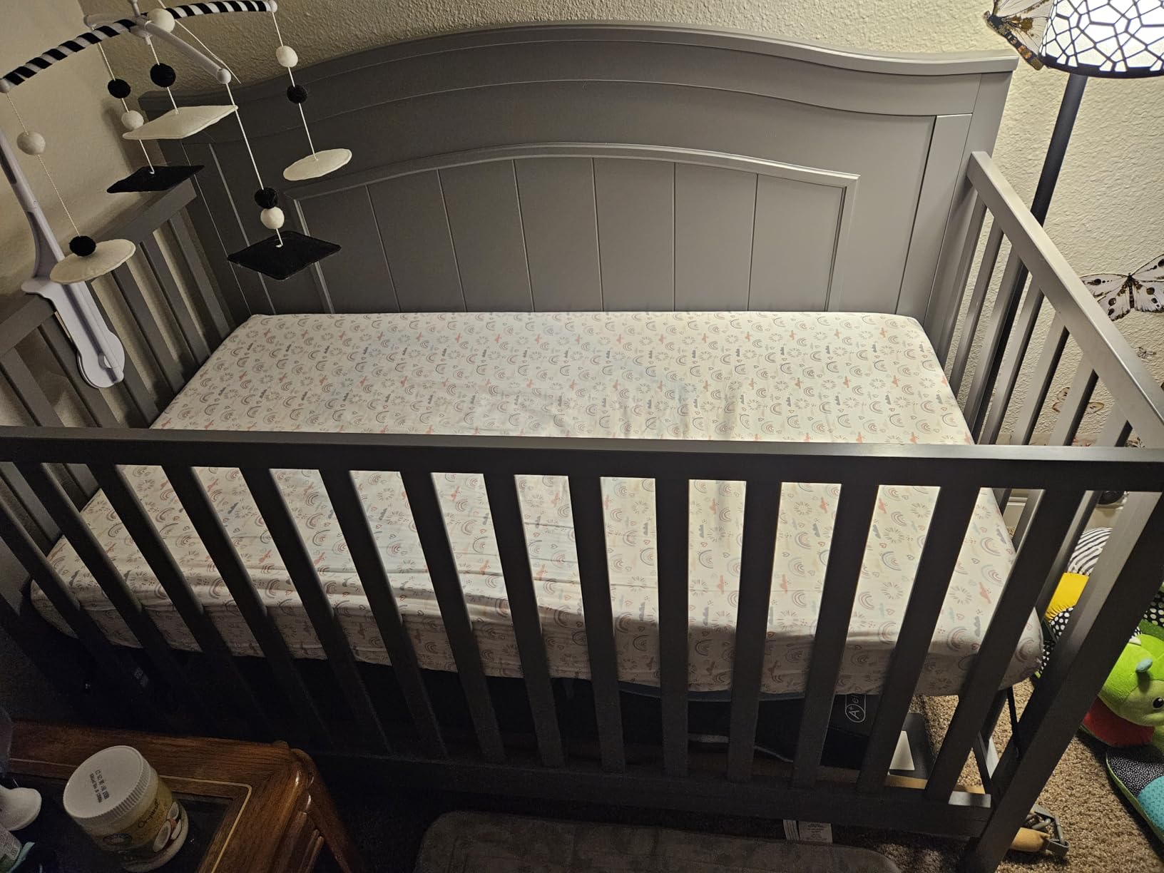 Oxford Baby North Bay 4-in-1 Convertible Crib, Espresso Brown, GreenGuard Gold Certified customer photo 1