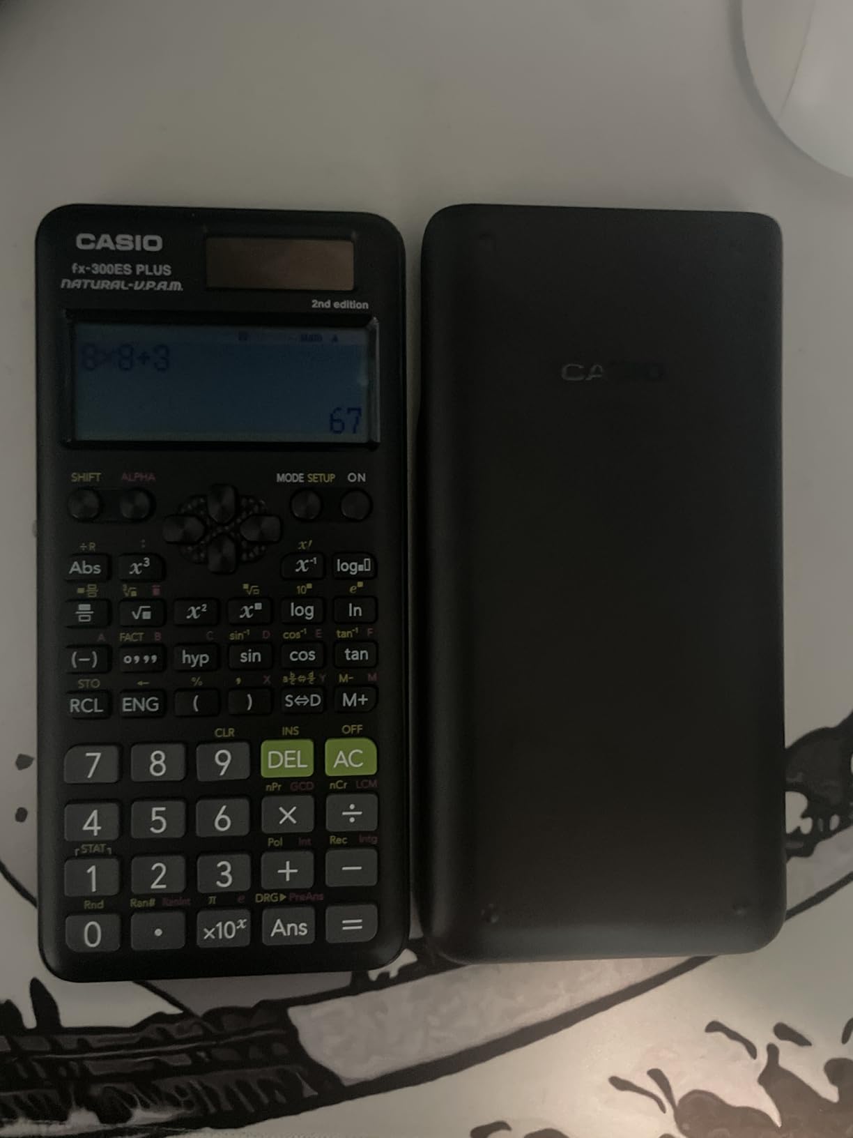 Casio fx-300ES Plus 2nd Edition - Standard Scientific Calculator, Blue customer photo 2