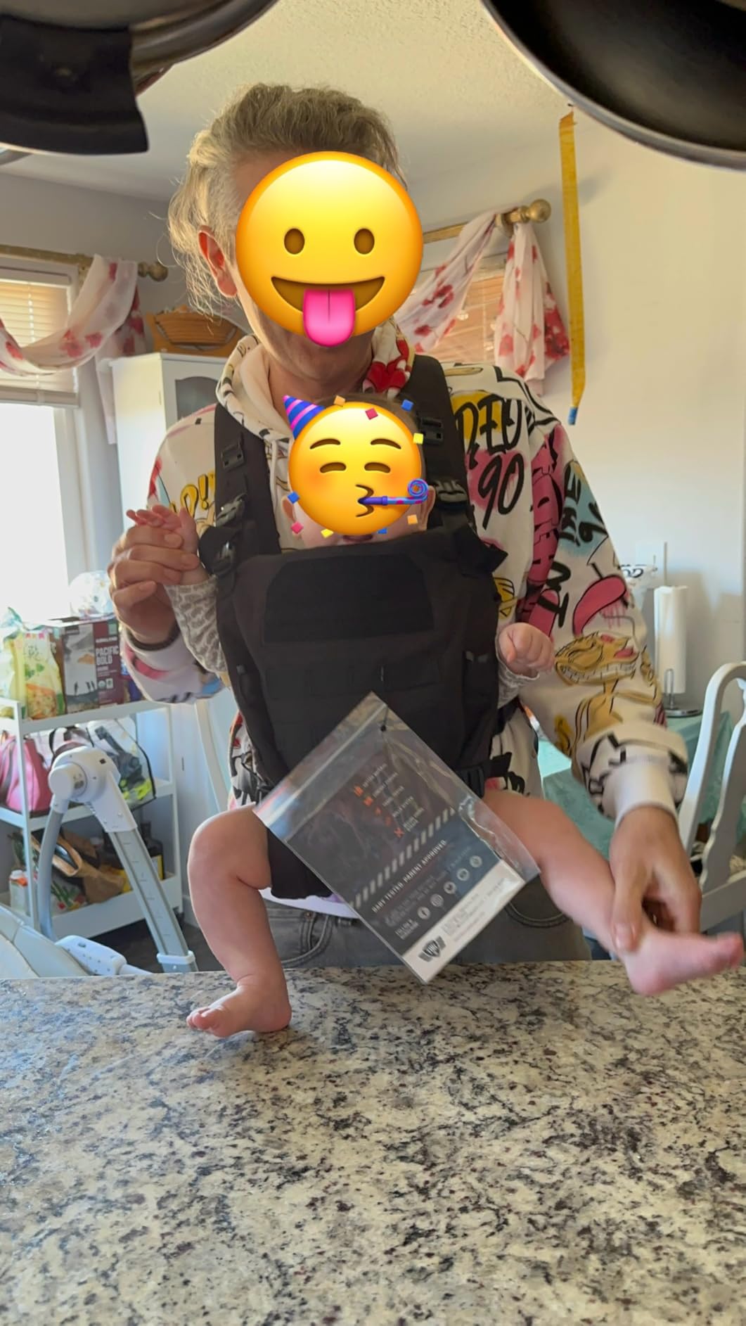 Ergobaby All Carry Positions Breathable Mesh Baby Carrier with Enhanced Lumbar Support & Airflow (7-45 Lb), Omni Breeze, Pearl Grey customer photo 1