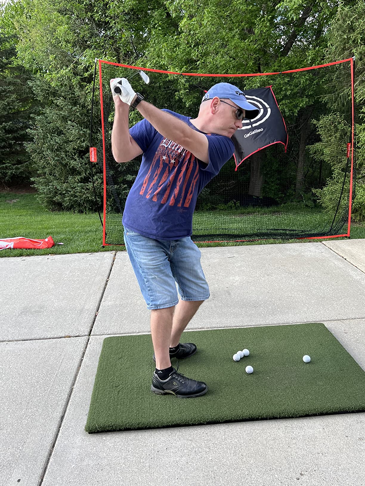 GoSports Golf Practice Hitting Net - 10 x 7 ft - Personal Driving Range for Indoor or Outdoor Use customer photo 1