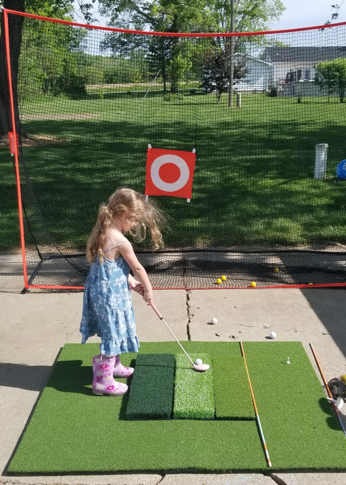 GoSports Golf Practice Hitting Net - 10 x 7 ft - Personal Driving Range for Indoor or Outdoor Use customer photo 2