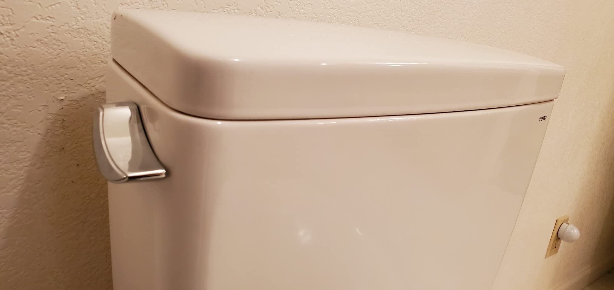 TOTO Drake Two-Piece Elongated 1.28 GPF TORNADO FLUSH Toilet with CEFIONTECT, Cotton White - CST776CEG#01 customer photo 2
