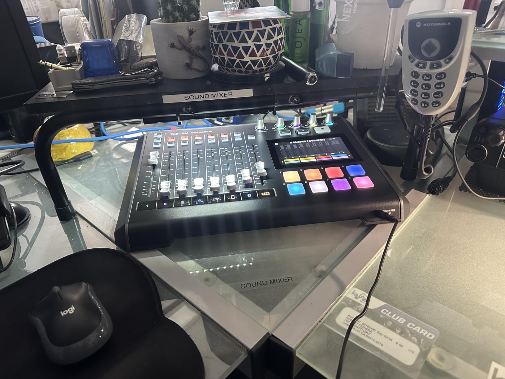 TASCAM Mixcast 4 Podcast Streaming Mixer, Recorder, and USB Audio Interface -- Four XLR/TRS Mic Inputs, Touch Screen and Editing Software Included customer photo 2