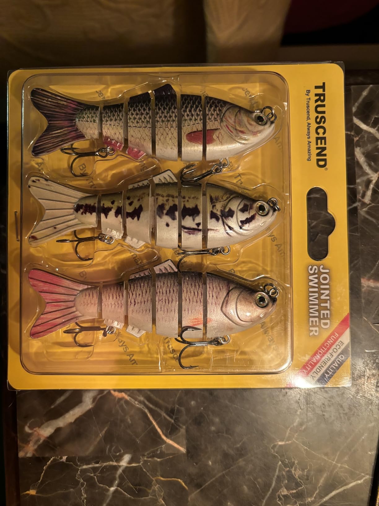 TRUSCEND Swimmax Easy Catch Fishing Lures with BKK Hooks, Wiggling, Vibrating, Rattling and Gurgling for More Bites, Heavy-Duty Dyneema Fiber Jointed Swimbaits for Bass, Trout, Crappie, Walleye, Pike customer photo 2