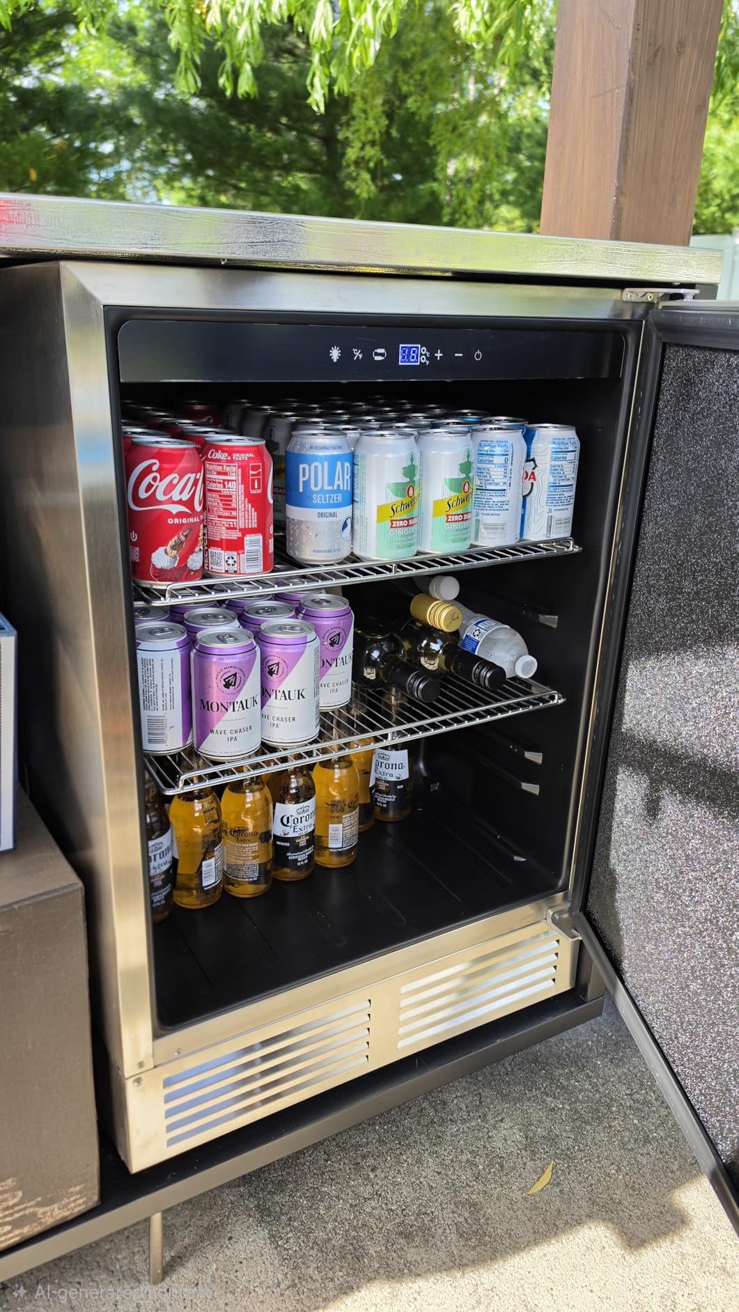Tylza Upgraded 154 Bottles Wine Cooler Refrigerator, 24 Inch Tall Wine Fridge Built-in or Freestanding with Professional Compressor, Low Noise Fast Cooling and Intelligent Temperature Memory customer photo 2