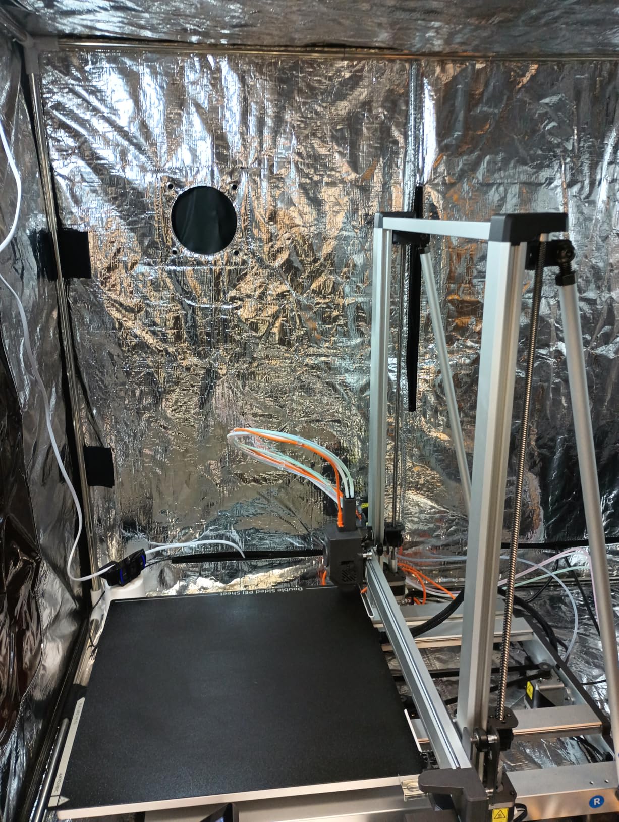 3D Printer Enclosure with Ventilation Kit - Thermal Insulation Cover & Fume Extraction Tent for FDM/DLP/SLA/LCD 3D Printers(Size800*1000*1200mm) customer photo 2