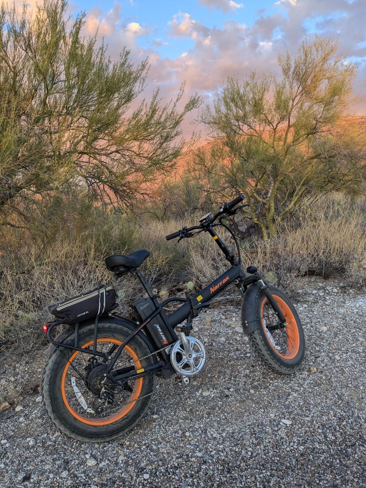 NARRAK Fat Tire Folding Electric Bike, 48V & 624Wh Lithium Removable Battery, Peak 1100W Brushless Motor, Max Speed 20Mph, M5 Large LCD Display, Suspension, Step-Over/Thru Frame customer photo 2