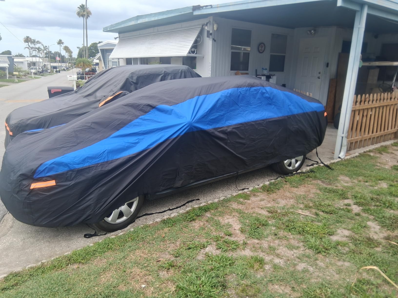 GUNHYI Car Cover for Automobiles All Weather Waterproof, Universal Fit Sedan Chevrolet Corvette, Ford Fusion, Kia Stinger, Nissan Maxima, Buick Regal, Subaru Legacy, Honda Accord etc. customer photo 1