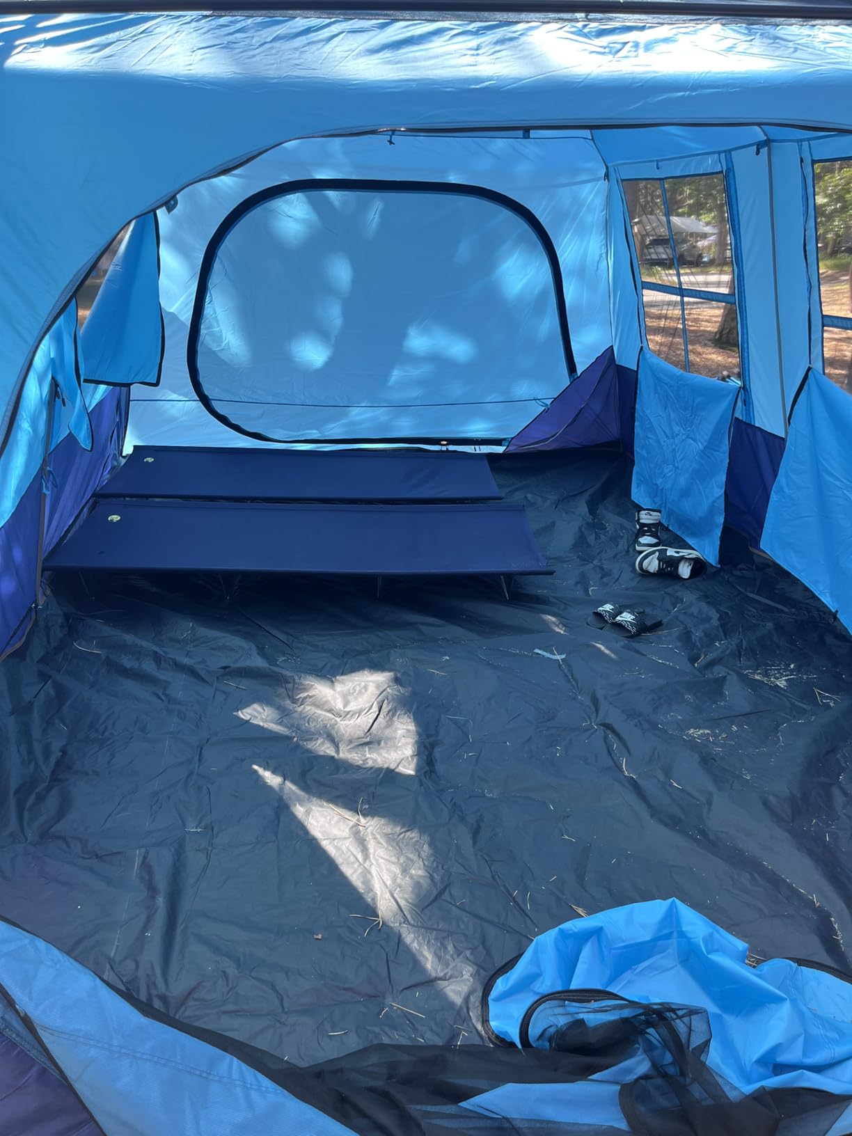 KTT Extra Large Tent 6-12-14 Person, Family Cabin Tents, 2 Rooms, 3 Doors and 3 Windows with Mesh, Straight Wall, Waterproof, Double Layer, Big Tent for Outdoor, Picnic, Camping, Family Gathering customer photo 2