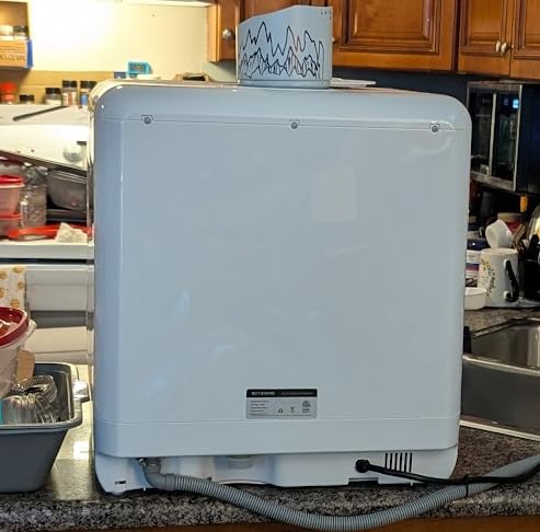 BLITZHOME Portable Dishwasher Countertop, WIFI Smart Dishwasher, Compact Dishwashers with 5L Built-in Water Tank, 6 Programs, 360 Degree Dual Spray, High-Temp & Air-Dry Function, Fruit Cleaning customer photo 1