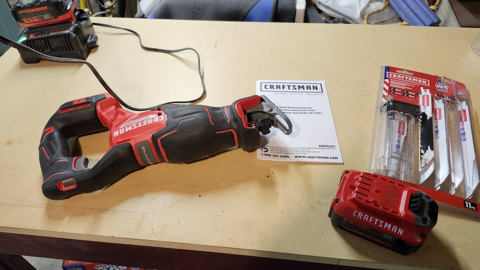 CRAFTSMAN V20 RP Cordless Reciprocating Saw, 3,200 RPM, 8 inch, Bare Tool Only (CMCS351B) customer photo 1