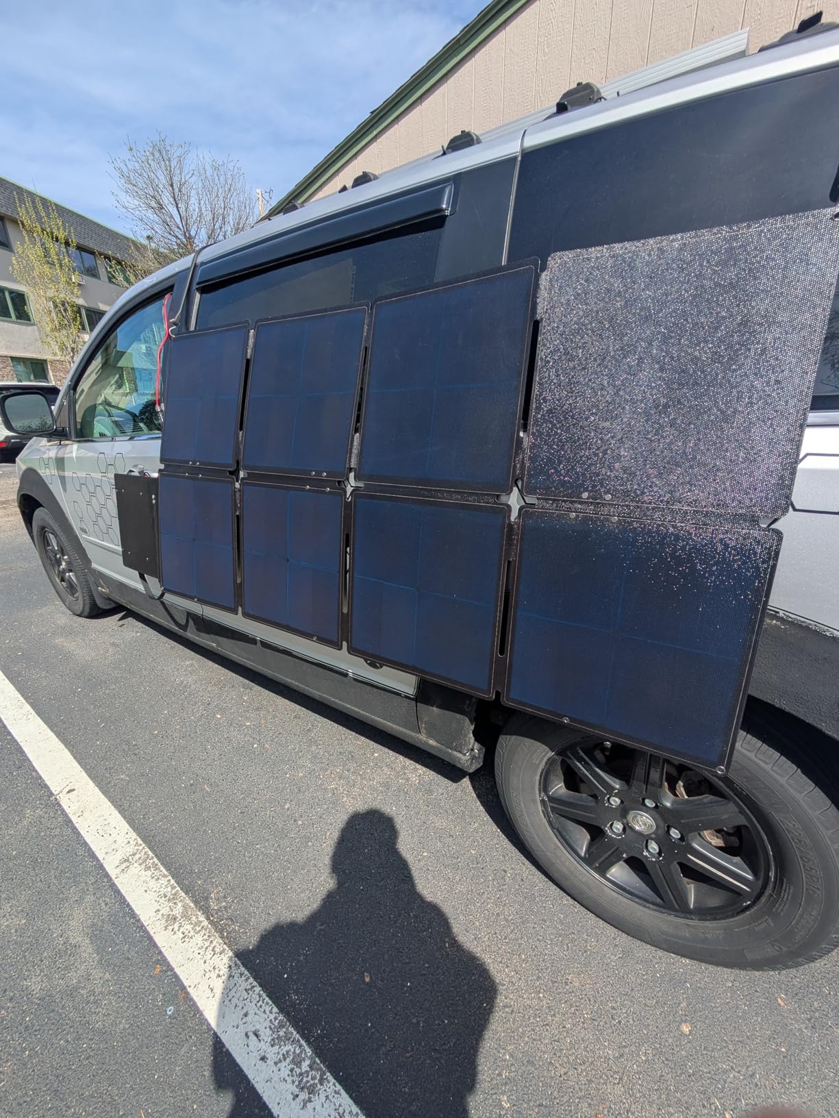200W Portable Solar Panel for Power Station, Foldable Solar Charger w/ 4 Kickstands, IP65 Waterproof Solar Panel Kit w/DC XT60 Anderson Aviation Output for Outdoor RV Camper Blackout customer photo 1