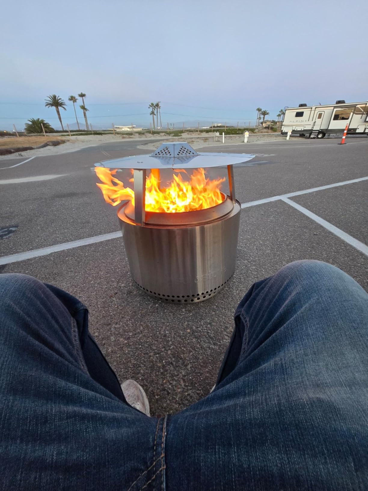 Solo Stove Yukon 2.0 + Stand, 27 Inch Smokeless Fire Pit - Portable Stainless Steel Outdoor Fireplace - 360 Airflow Technology and Removable Ash Pan - Ideal for 6 or More People, 43.9lbs, Ash customer photo 1