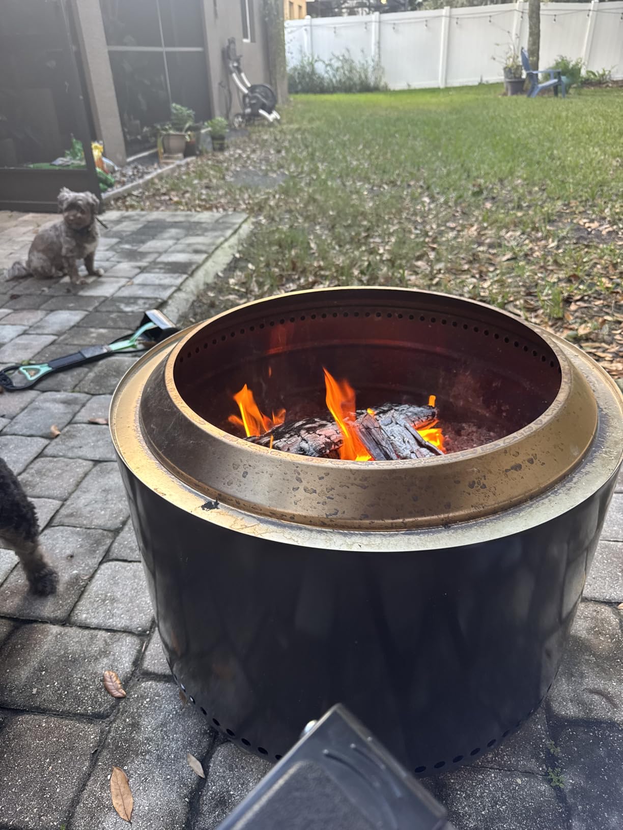 Solo Stove Yukon 2.0 + Stand, 27 Inch Smokeless Fire Pit - Portable Stainless Steel Outdoor Fireplace - 360 Airflow Technology and Removable Ash Pan - Ideal for 6 or More People, 43.9lbs, Ash customer photo 2