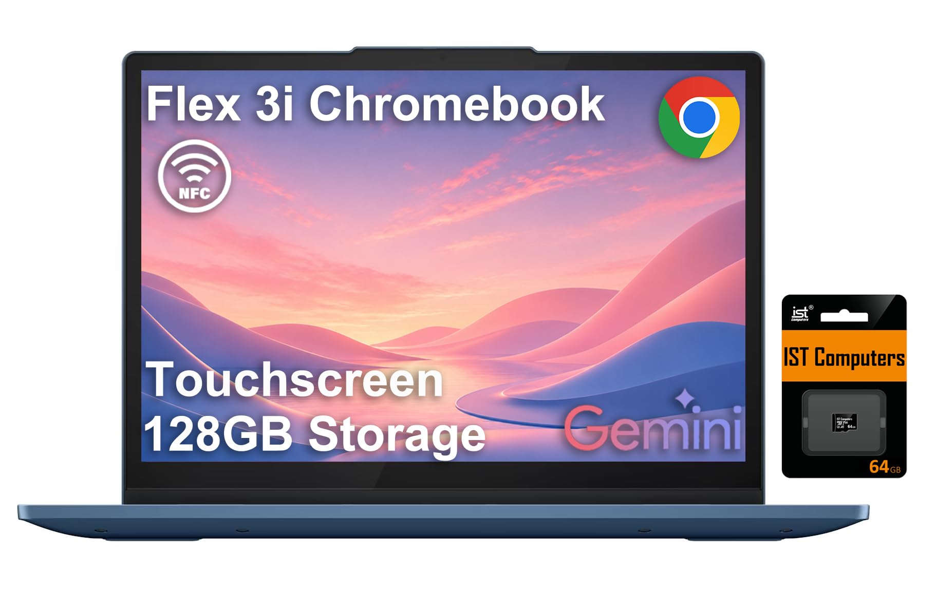 Lenovo IdeaPad Flex 3i Chromebook 2-in-1 Laptop, 12.2