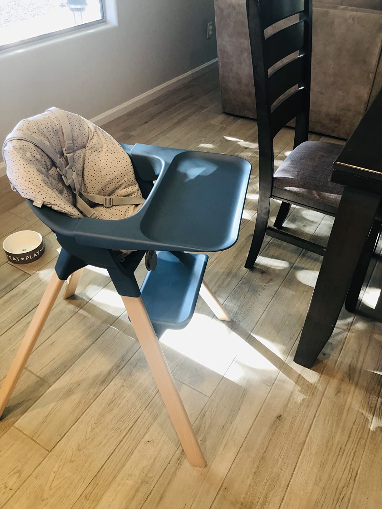 Stokke Clikk High Chair, White - All-in-One High Chair with Tray + Harness - Light, Durable & Travel Friendly - Ergonomic with Adjustable Features - Best for 6-36 Months or Up to 33 lbs customer photo 2