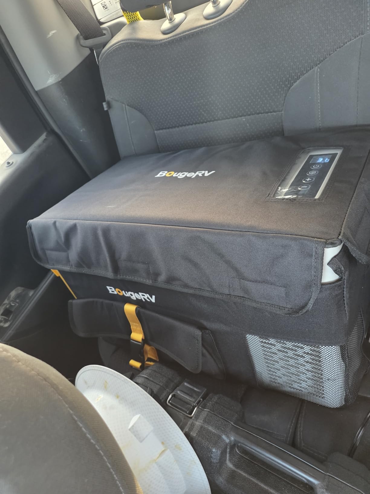 BougeRV 12 Volt Refrigerator 12V Car Fridge 23 Quart Portable Freezer Compressor Cooler 12/24V DC 110~240V AC for Truck Van RV SUV Boat Travel Camping Road Trips Tailgating -8℉~50℉ (Black) customer photo 2