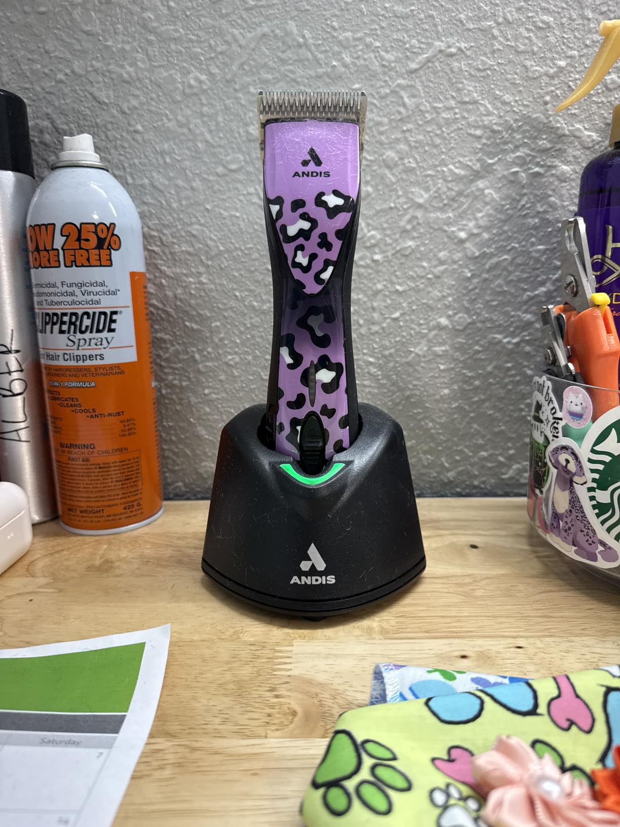 Andis 79170 Pulse Zr II 5-Speed Detachable Blade Clipper, Cordless Animal/Dog Grooming, Removable Lithium Ion Battery, Black customer photo 2