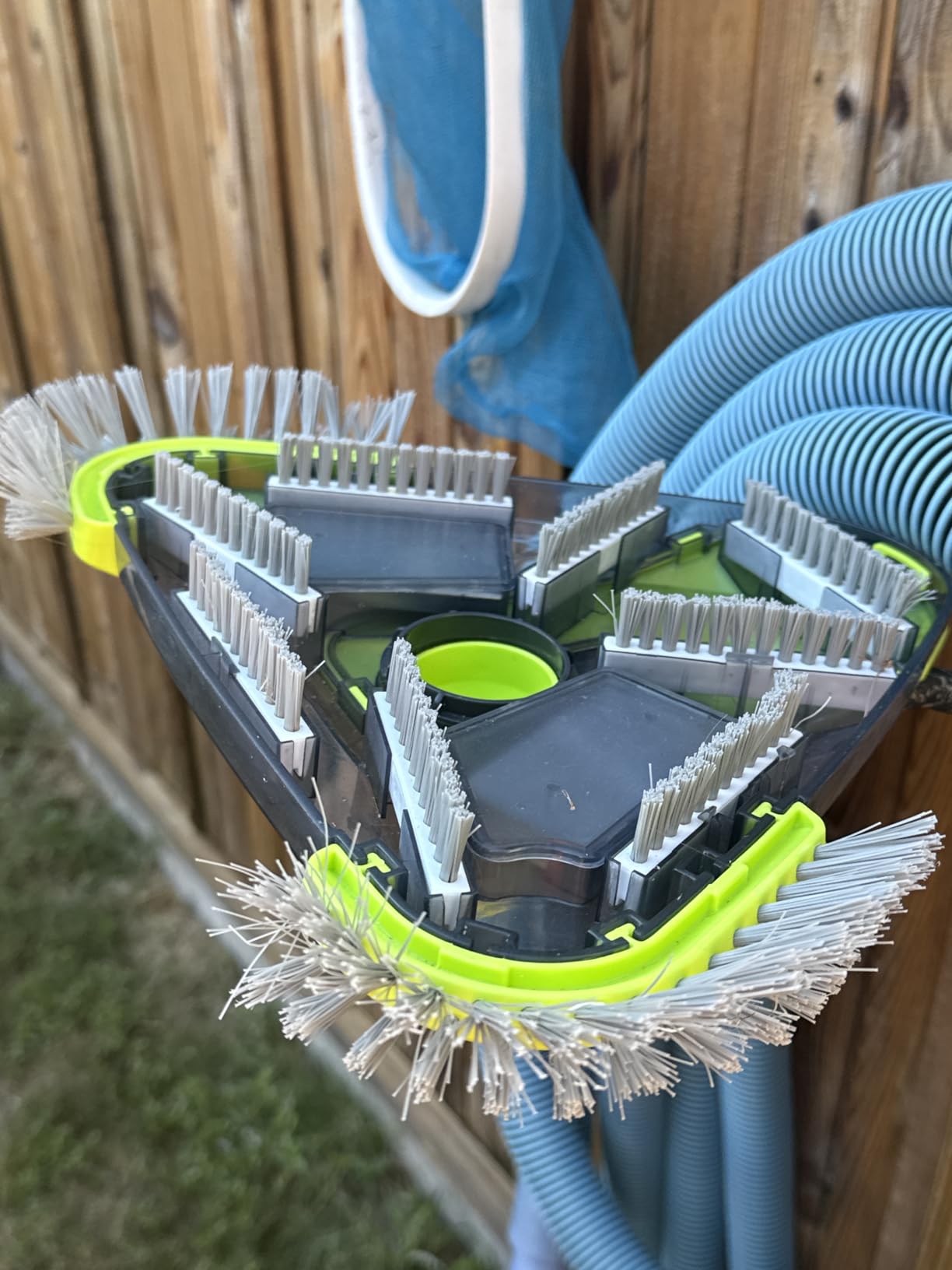 Sepetrel Upgrade Pool Vacuum Head with Side Brush & Universal Rotatable Hose Adapter, Weighted Triangular Shape customer photo 1