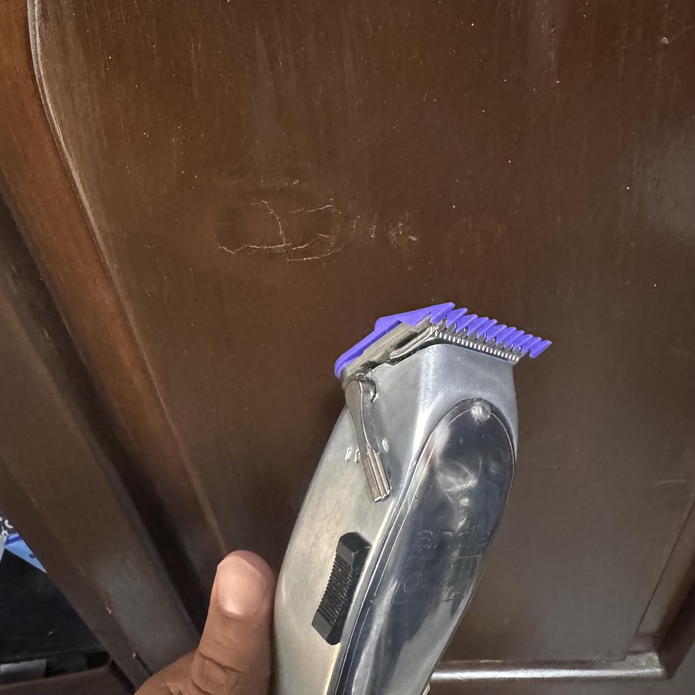 Andis 12660 Professional Master Corded/Cordless Hair Clipper, Adjustable Carbon Steel Blade Hair Clipper for Close Cutting, Silver customer photo 2