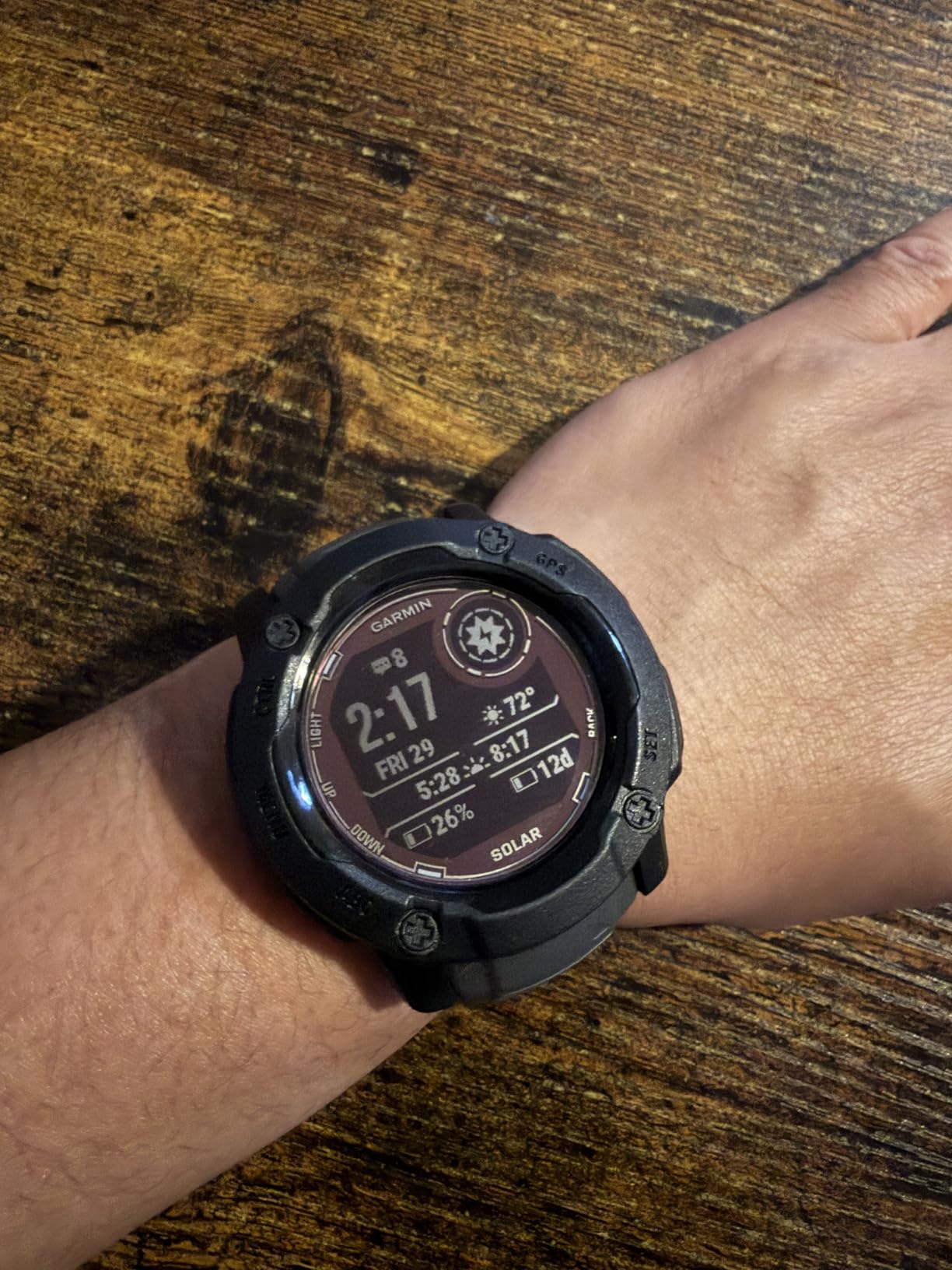 Instinct 2X Solar, Rugged GPS Smartwatch, Built-in Flashlight, Solar Charging Capability, Multi-Band GNSS, Graphite customer photo 1