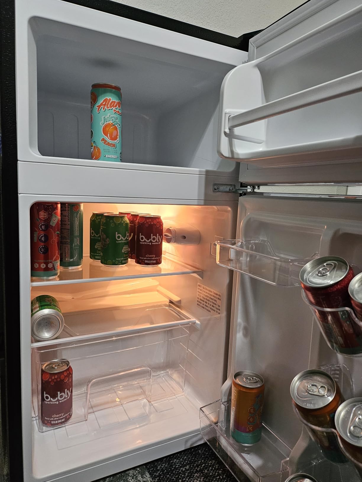 Frigidaire EFR840-Cream EFR840 Retro Mini Fridge with Freezer & Side Bottle Opener-Small 2 Door Refrigerator for Office Bar or College Dorm Room-3.1 Cu Ft (Cream) customer photo 2