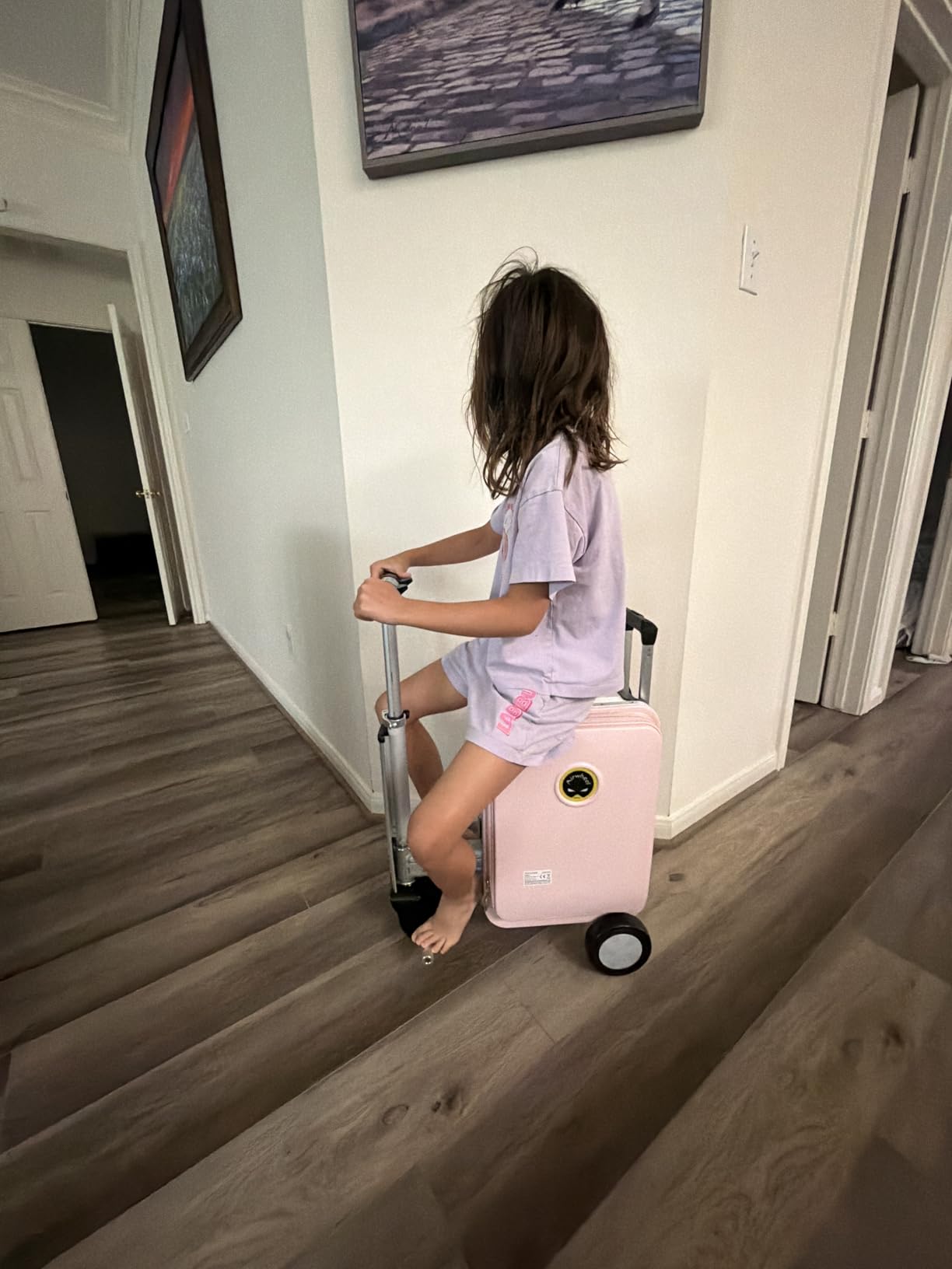Airwheel SE3S Smart Rideable Suitcase Electric Luggage Scooter For Travel (black) customer photo 1