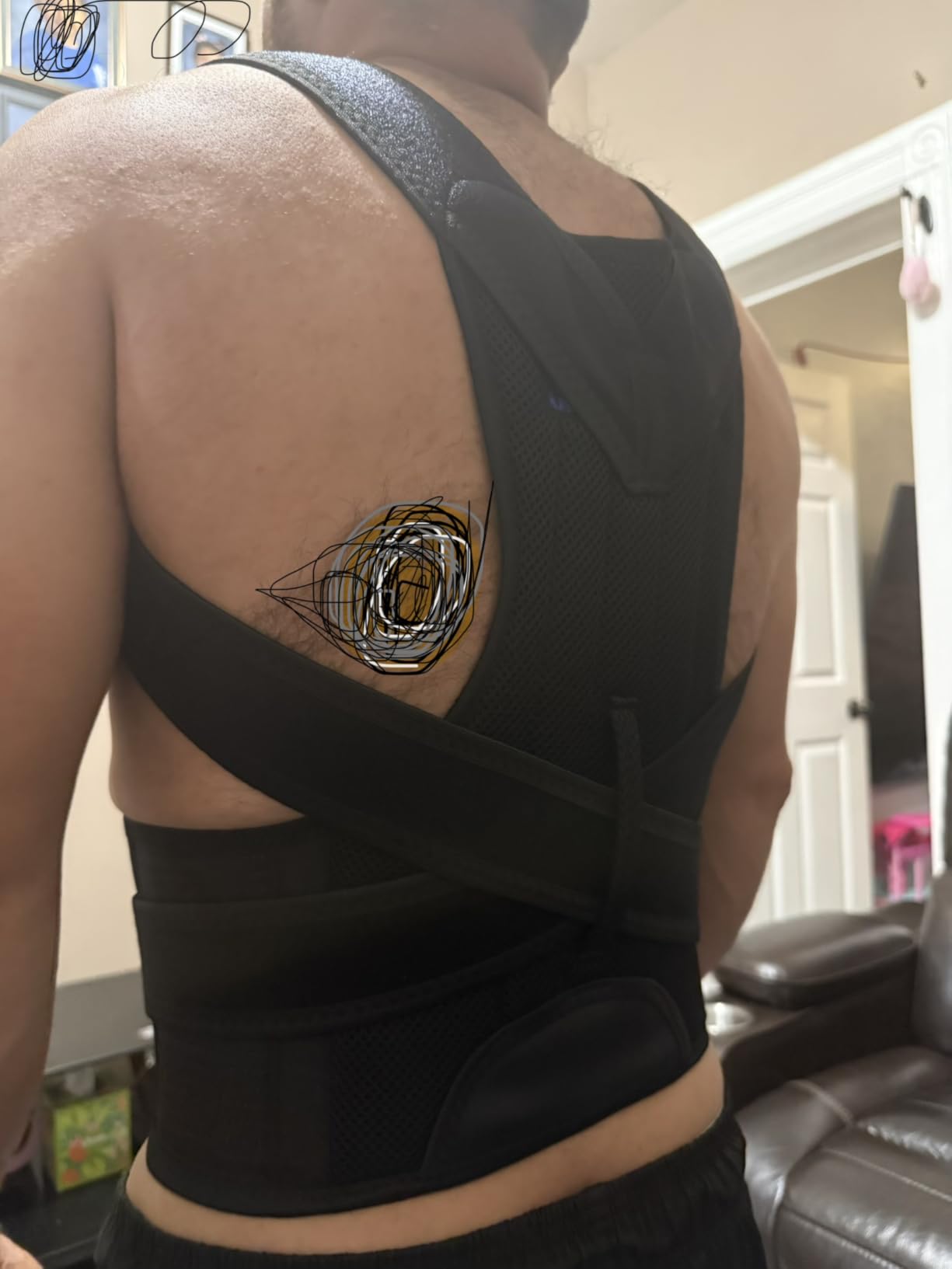 Upgraded Posture Corrector Back Brace for Men and Women, New Version Lumbar Support for Posture Improving and Pain Relief, Full Back Support for Neck, Shoulder, Waist Pain customer photo 2