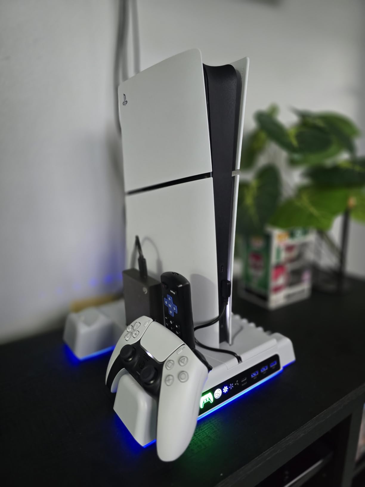 Cooling Stand for PS5/Slim/Pro Disc & Digital Console, PS5 Cooling Station with Dual Controller Charging Station for PlayStation 5 Console, PS5 Accessories Stand with AUTO Adjustable Fan customer photo 2