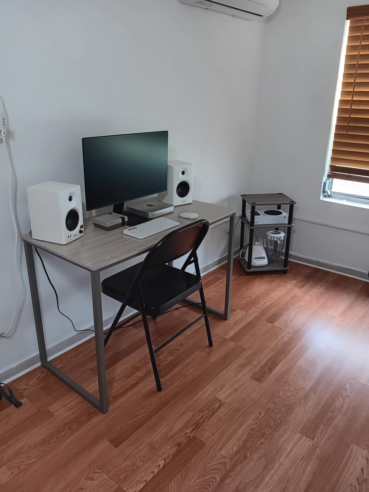 SHW Mission 55-Inch Home Office Computer Desk, Walnut customer photo 2