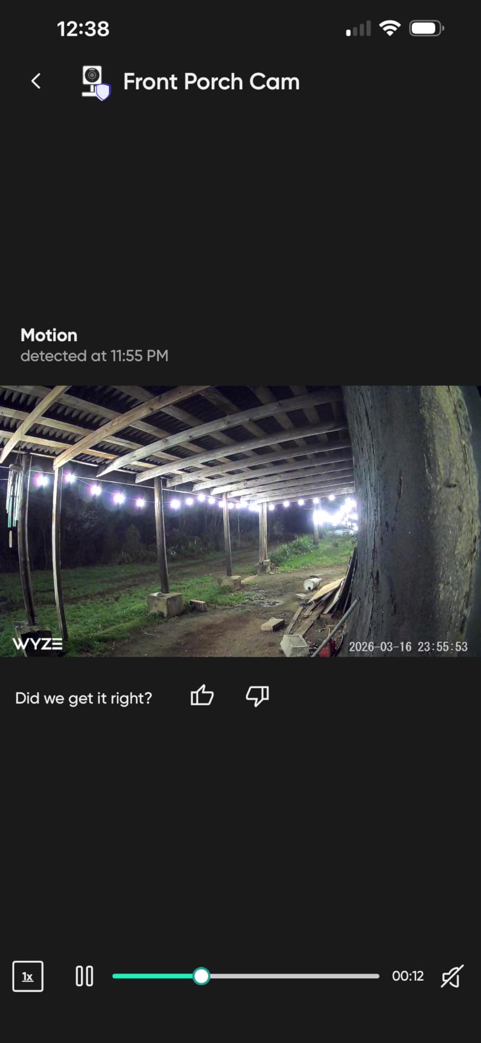 Wyze Cam OG Indoor/Outdoor 1080p Wi-Fi Smart Home Security Camera with Color Night Vision, Built-in Spotlight, Motion Detection, 2-Way Audio, Compatible with Alexa & Google, Black, Free Expert Setup customer photo 2