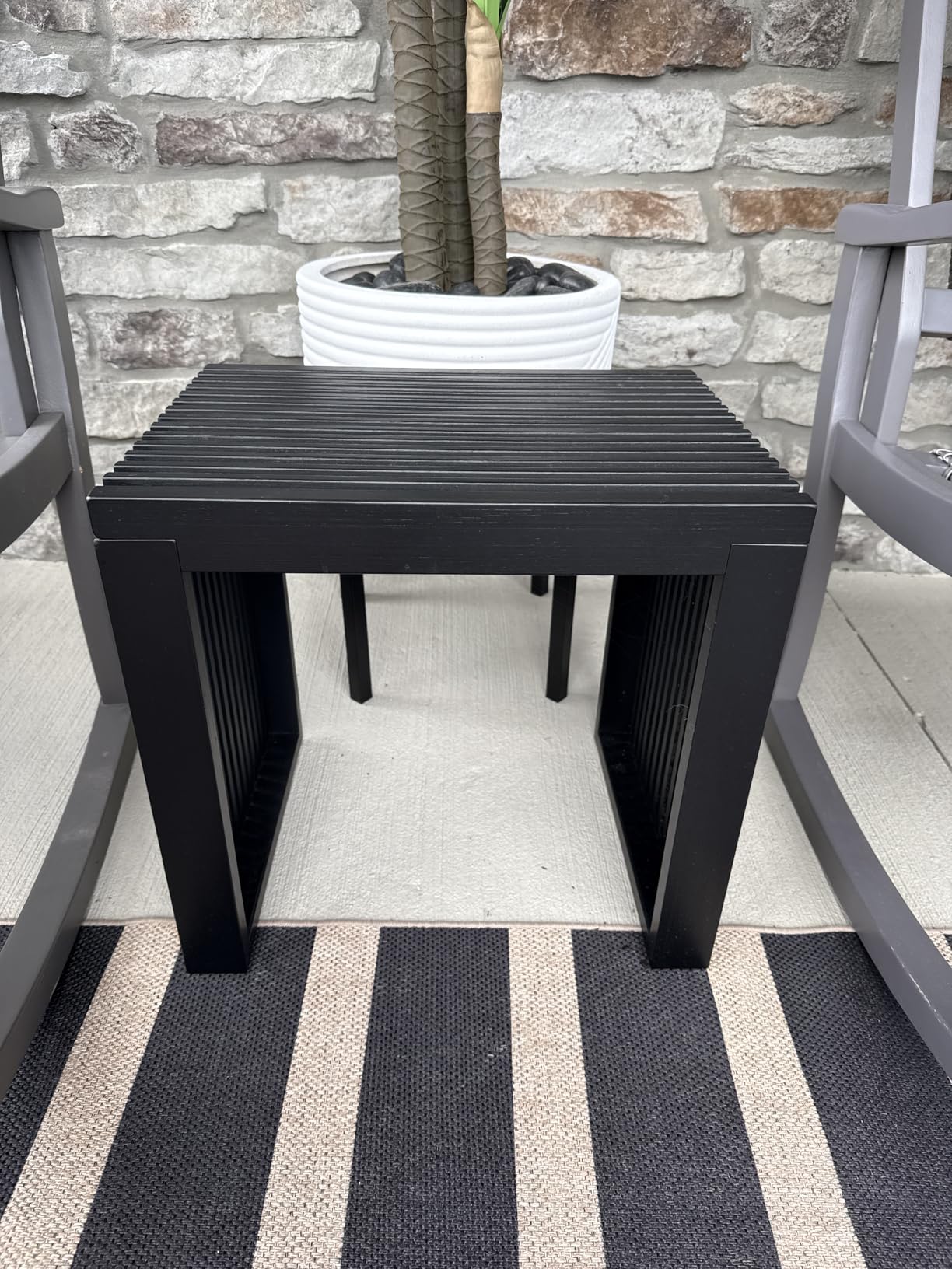 APRTAT Bamboo Dining Bench, 35 inch Farmhouse Decor Indoor Kitchen Table Bench customer photo 2