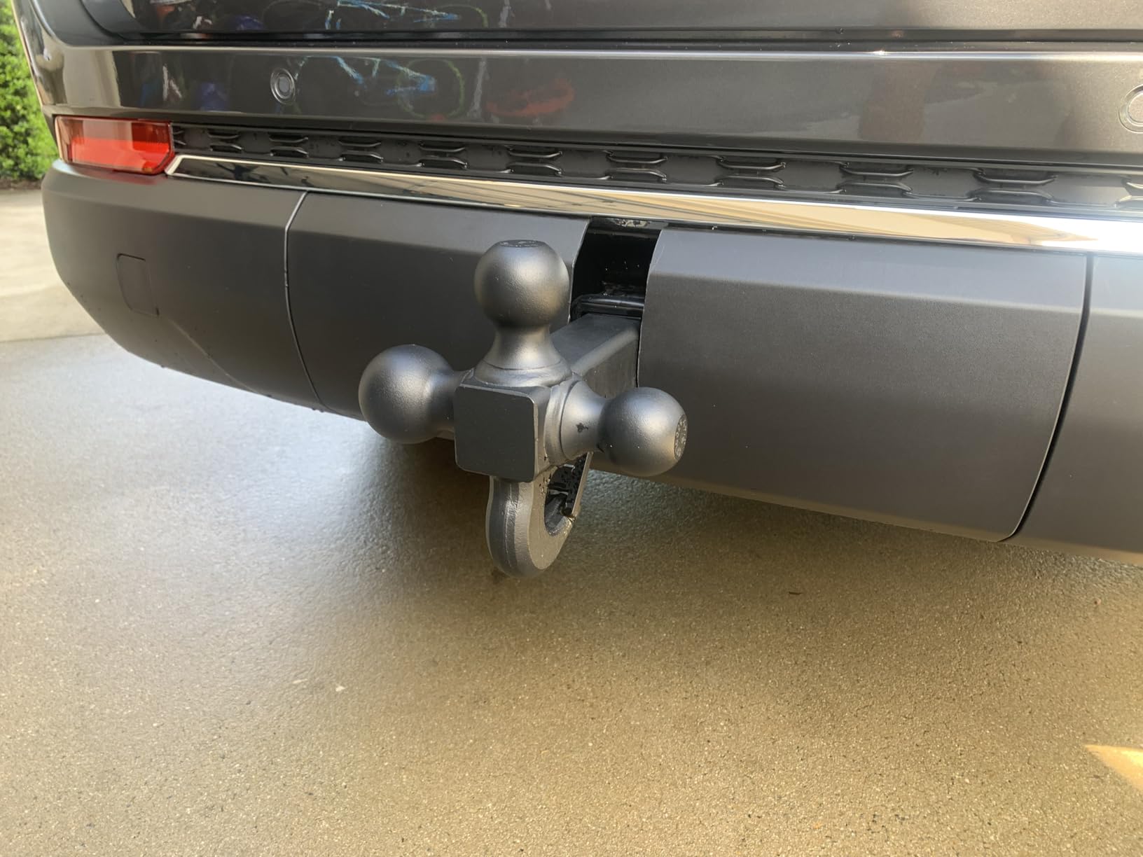 Trailer Hitch Tri Ball Mount with Hook, Fits 2