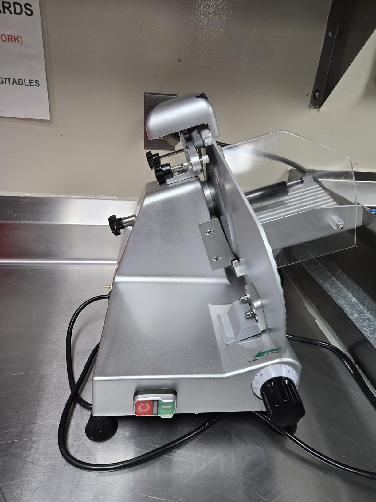10 inch Commercial Meat Slicer, 240W Frozen & Cheese Slicer, Premium Chromium-plated Steel Blade, Semi-Auto, Low Noise customer photo 1