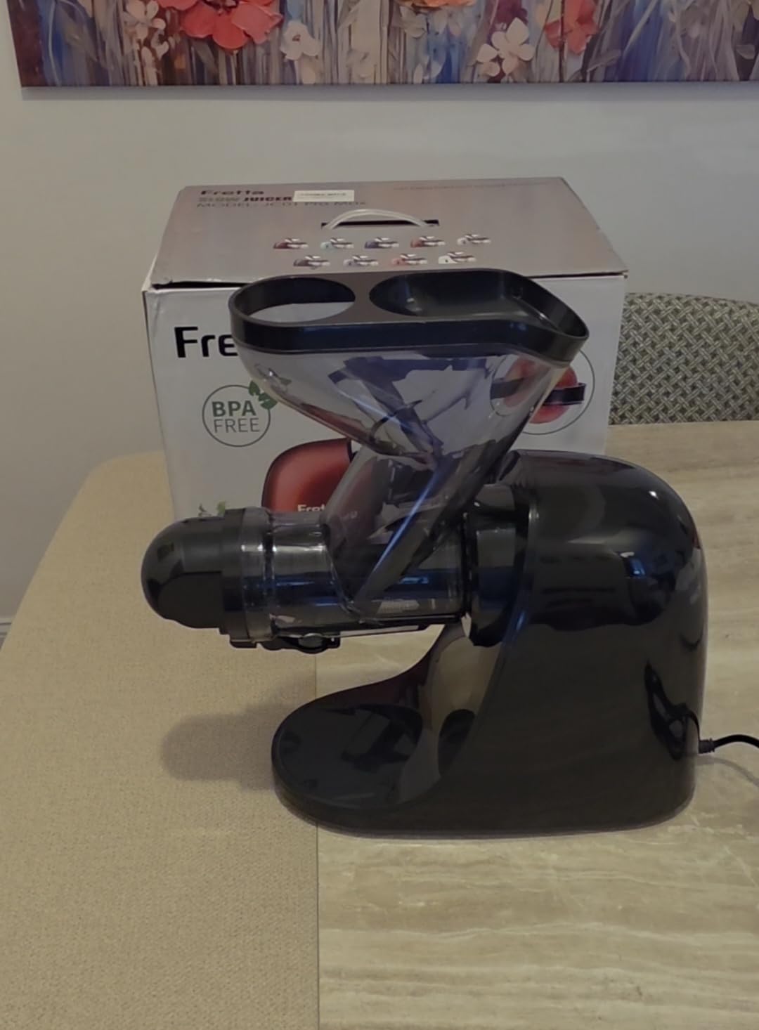 Fretta Cold Press Juicer,Masticating Slow Juicer, 3