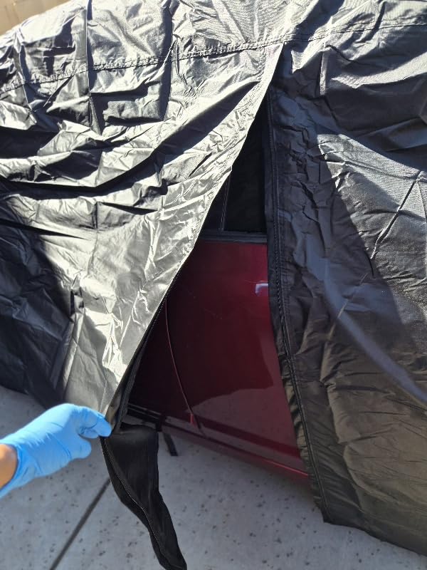 Car Cover Custom Fit for Toyota Corolla 2000-2025, Honda Civic 1991-2025, Waterproof All Weather Full Exterior Cover Rain Sun Protector Car Cover with Door Zipper customer photo 2