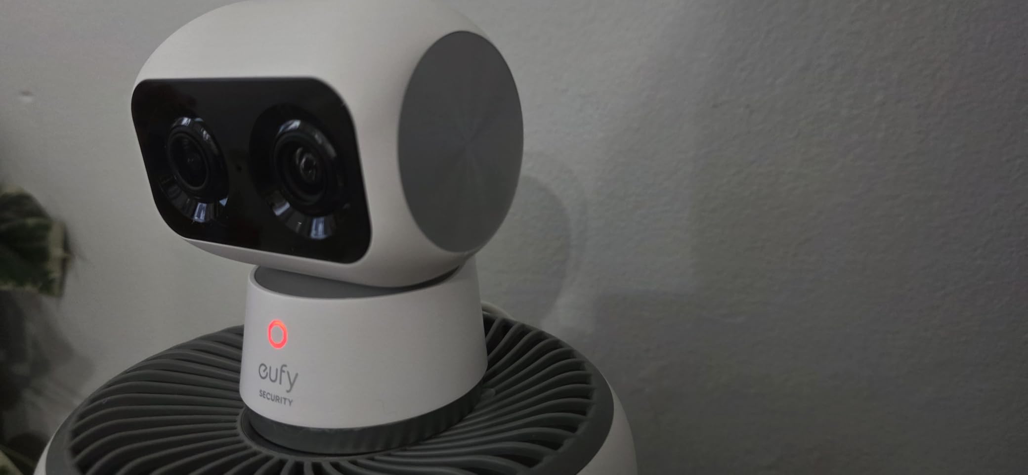 eufy Security 4K Indoor Cam S350, No Subscription, Dual Cameras, 8x Zoom, 360 degree Coverage, Works as a Pet Camera, Nanny/Senior/Baby Monitor, AI Auto-Tracking, Human/Pet/Cry Detection, 2.4/5 GHz Wi-Fi customer photo 1