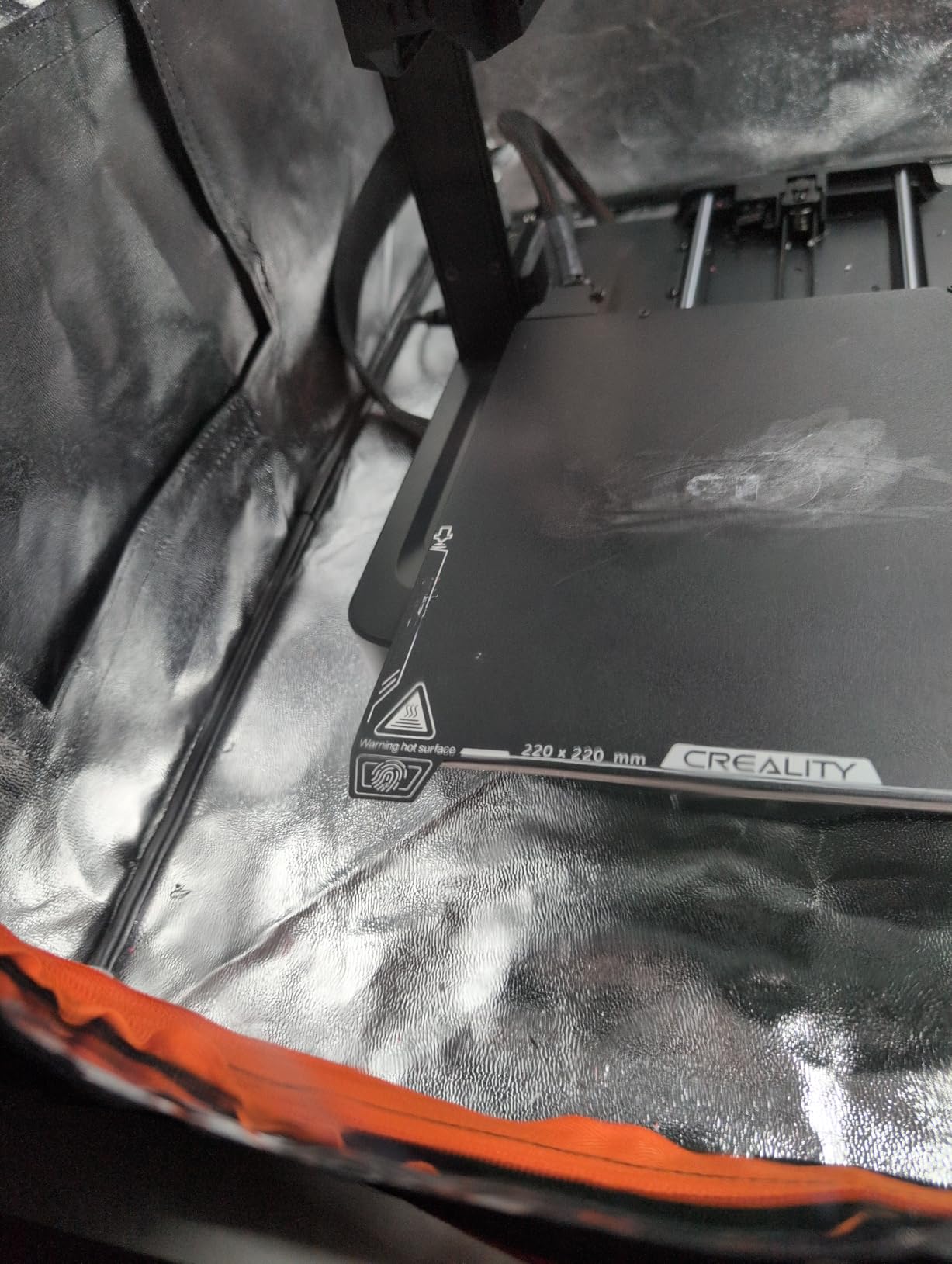3D Printer Enclosure with LED Lighting, Fireproof Dustproof Tent Constant Temperature Protective Cover for Creality Ender 3 V3 SE/KE/Ender 3/Ender 3 Pro/Ender 3V2/Ender 3S1/Neo/Anycubic Elegoo, Medium customer photo 1