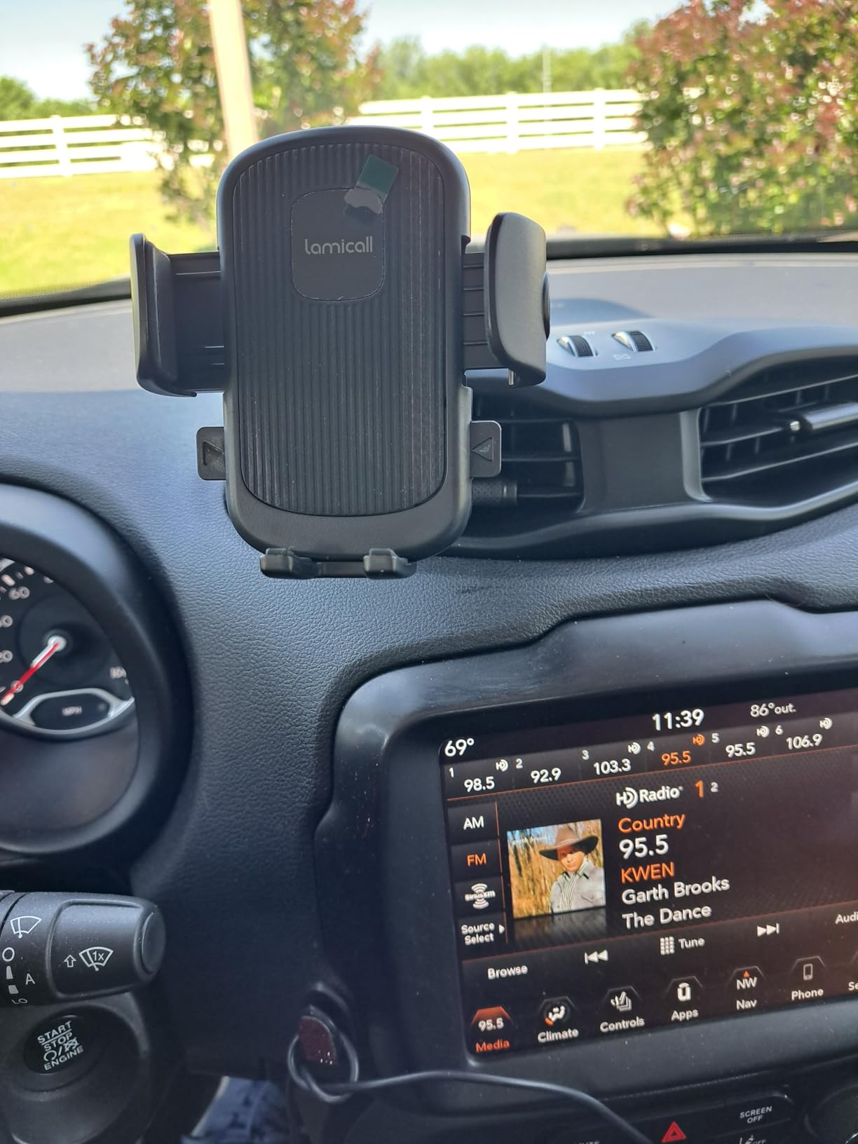 Lamicall Car Phone Holder - [Strongest Military-Grade Suction Cup] 360 Rotation Phone Holders for Your Car Quick Release Adjustable Phone Mount for Car Dashboard for iPhone 17 16 Pro Max Galaxy Truck customer photo 2